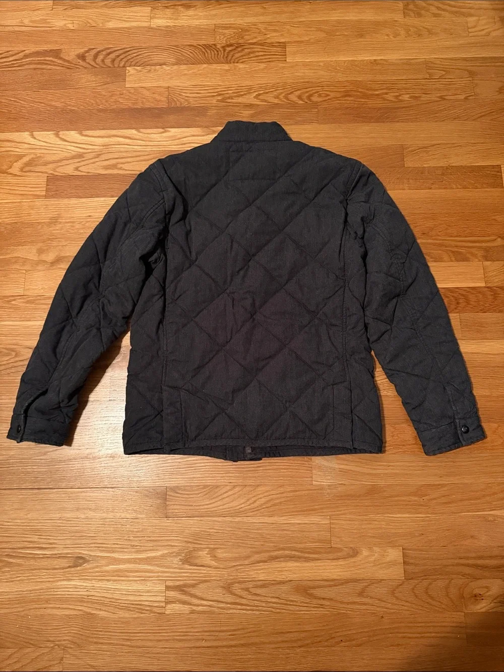 J. Crew Sussex Quilted Jacket Coat Primaloft size medium dark gray